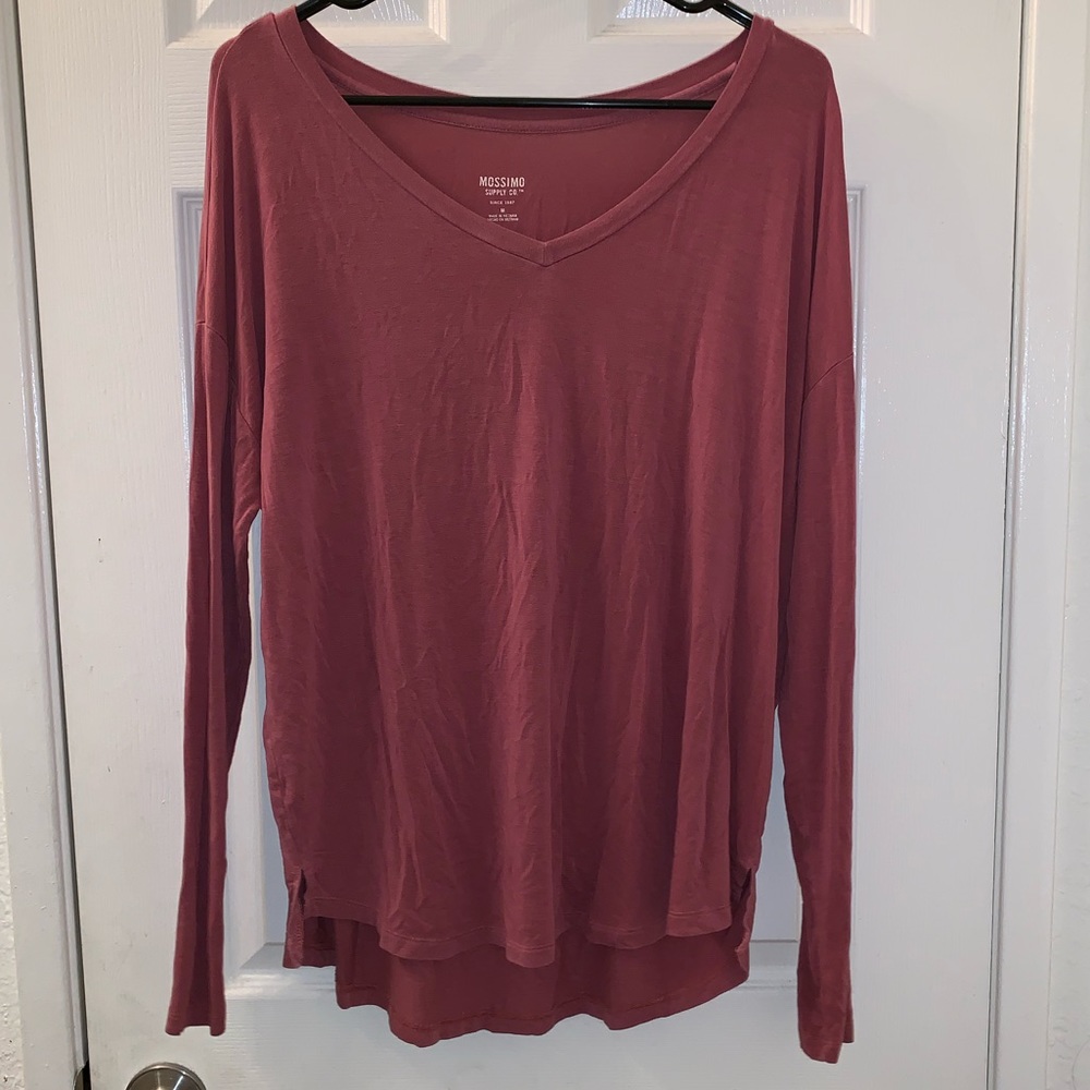 Mossimo Mauve Oversized Long Sleeve